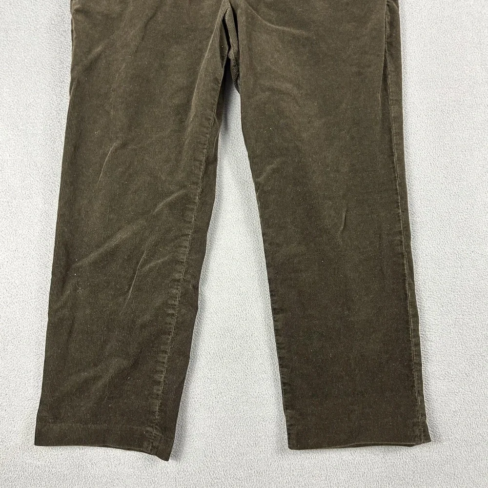 Banana Republic Corduroy Pants 32x24 Mens Brown Traveler Slim Fit Chino Trousers
